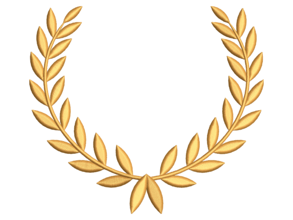 Download Golden Laurel Monogram Wreath Frame - Premium Resources