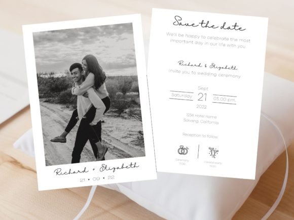 Download Modern Basic Photo Wedding Save the Date - Save the date Collection