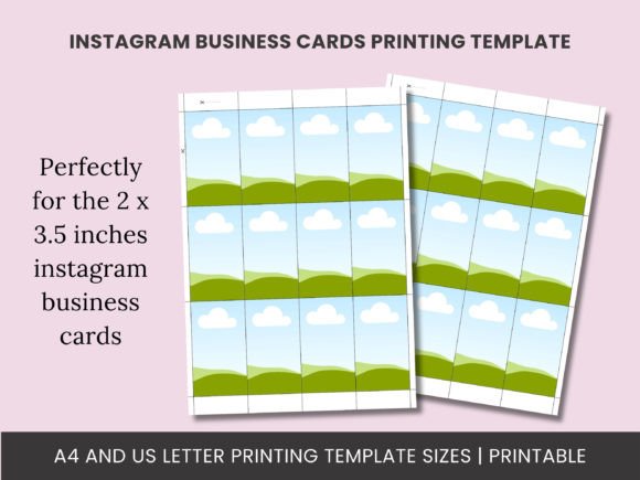 Download Instagram Business Cards Print Template - Card Collection